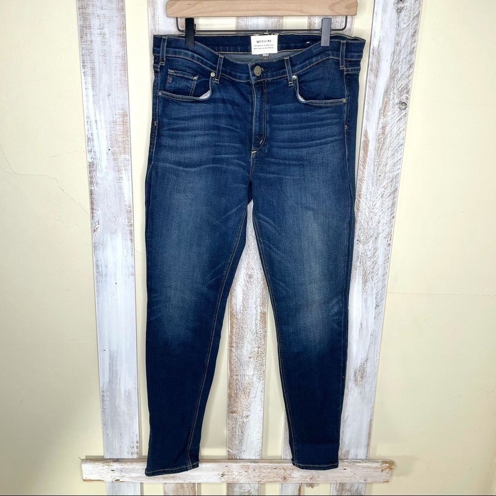 MCGUIRE 101B Skinny Medium Dark Wash Jean 32